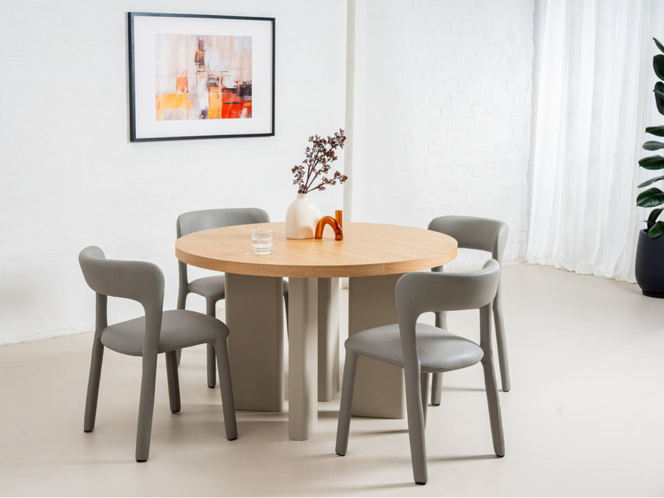 Westin Round Dining Table Oak / Grey