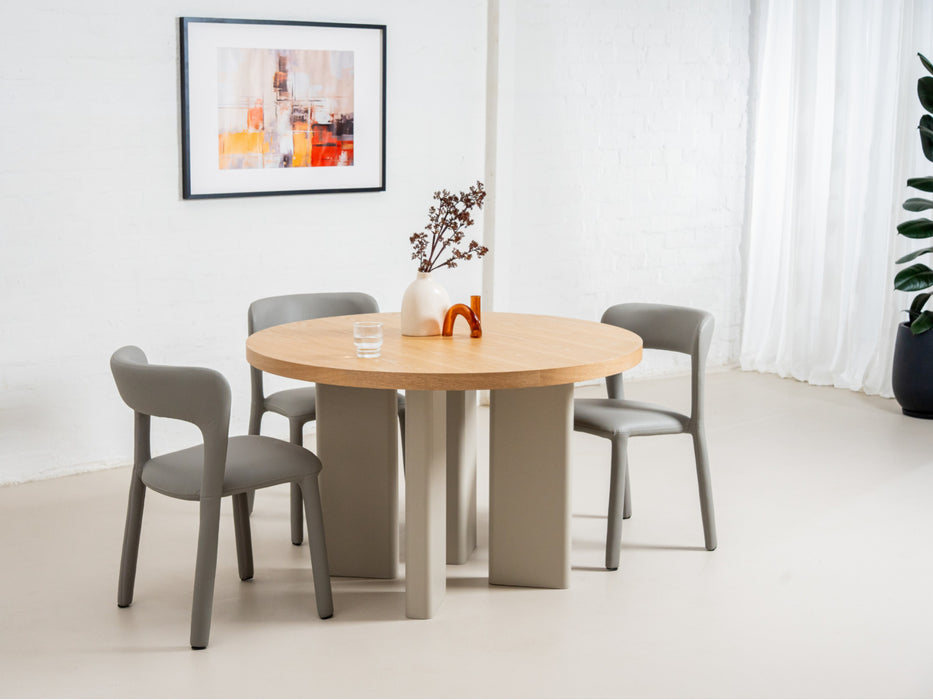 Westin Round Dining Table Oak / Grey