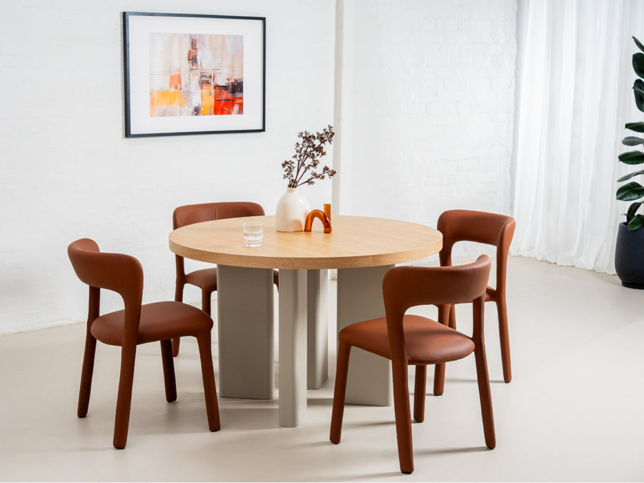 Westin Round Dining Table Oak / Grey