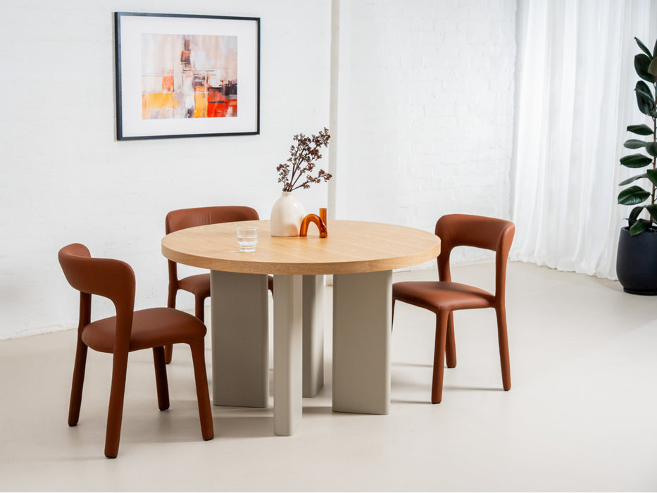 Westin Round Dining Table Oak / Grey