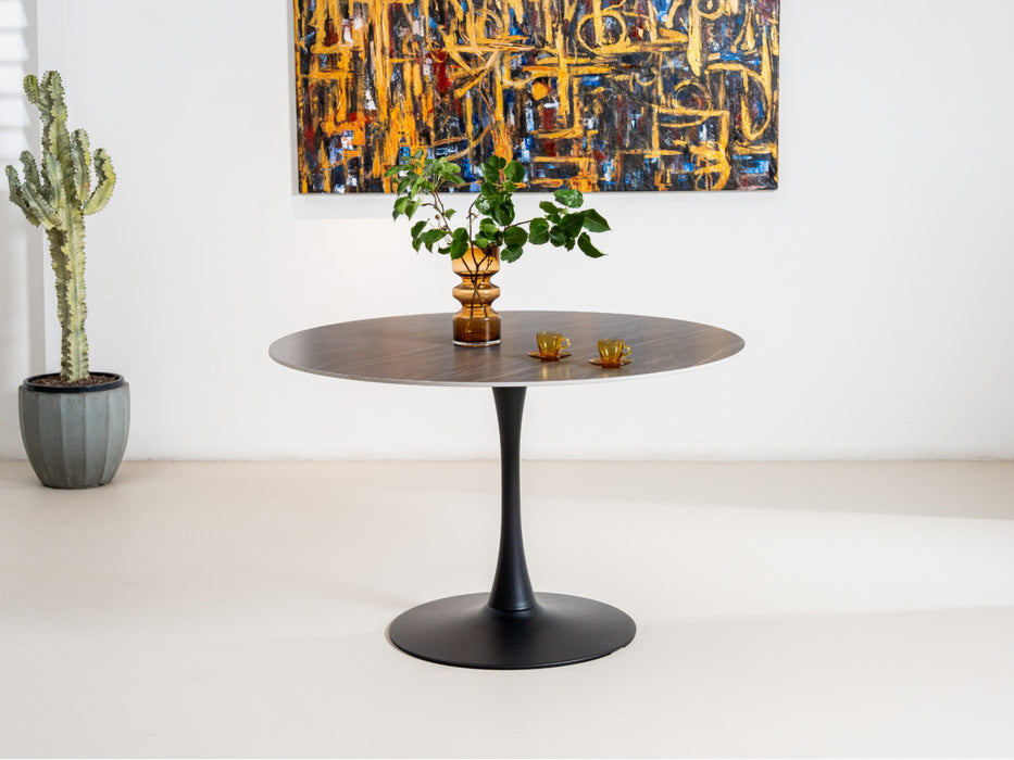 Scana Large Dining Table Black Sand