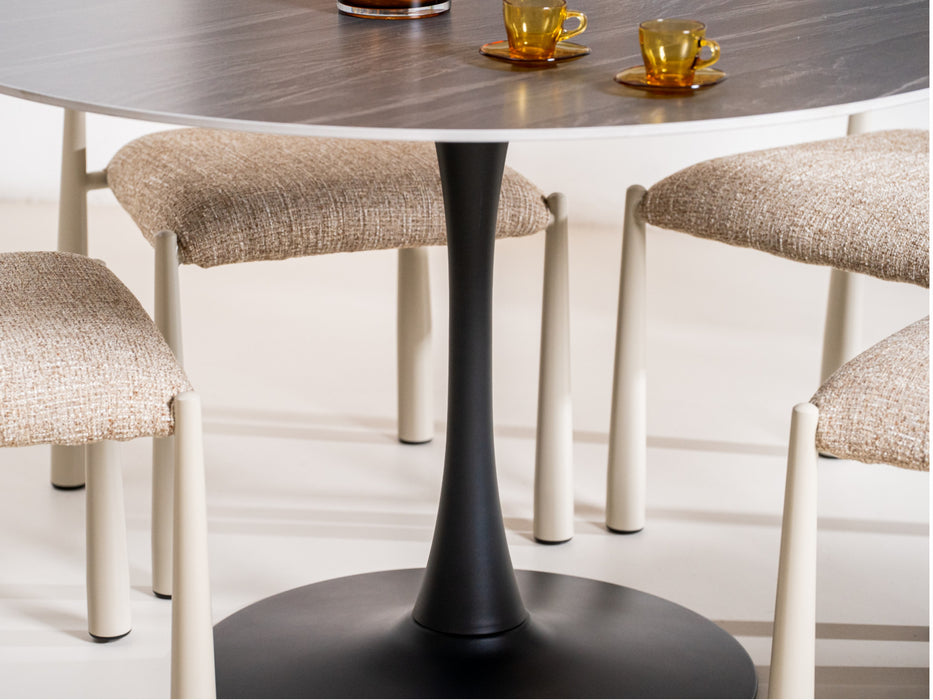 Scana Large Dining Table Black Sand