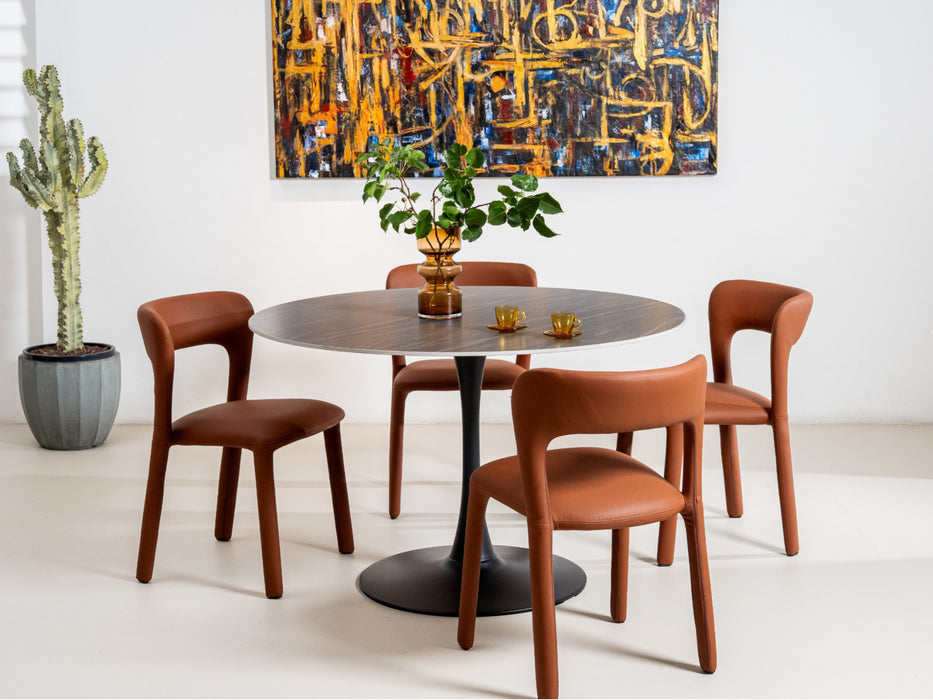 Scana Large Dining Table Black Sand