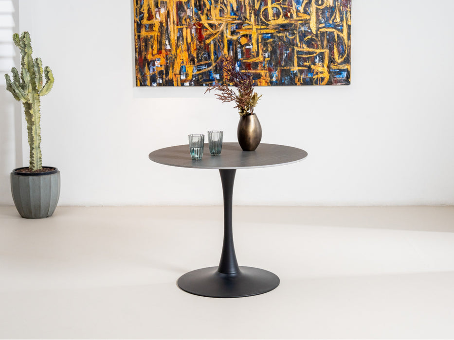 Scana Medium Dining Table Black Sand