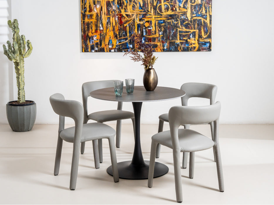 Scana Medium Dining Table Black Sand