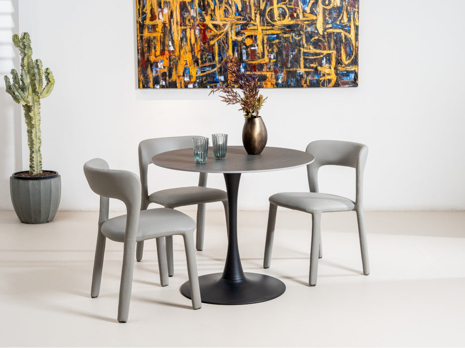 Scana Medium Dining Table Black Sand