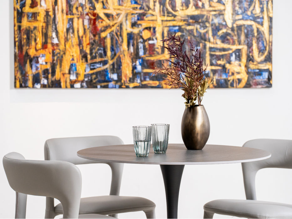 Scana Medium Dining Table Black Sand