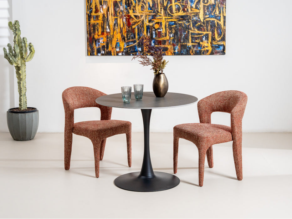 Scana Medium Dining Table Black Sand