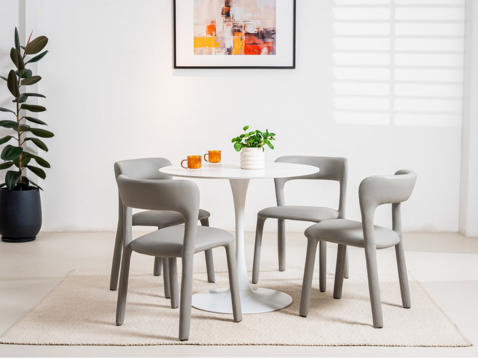 Scana Medium Dining Table Snow White