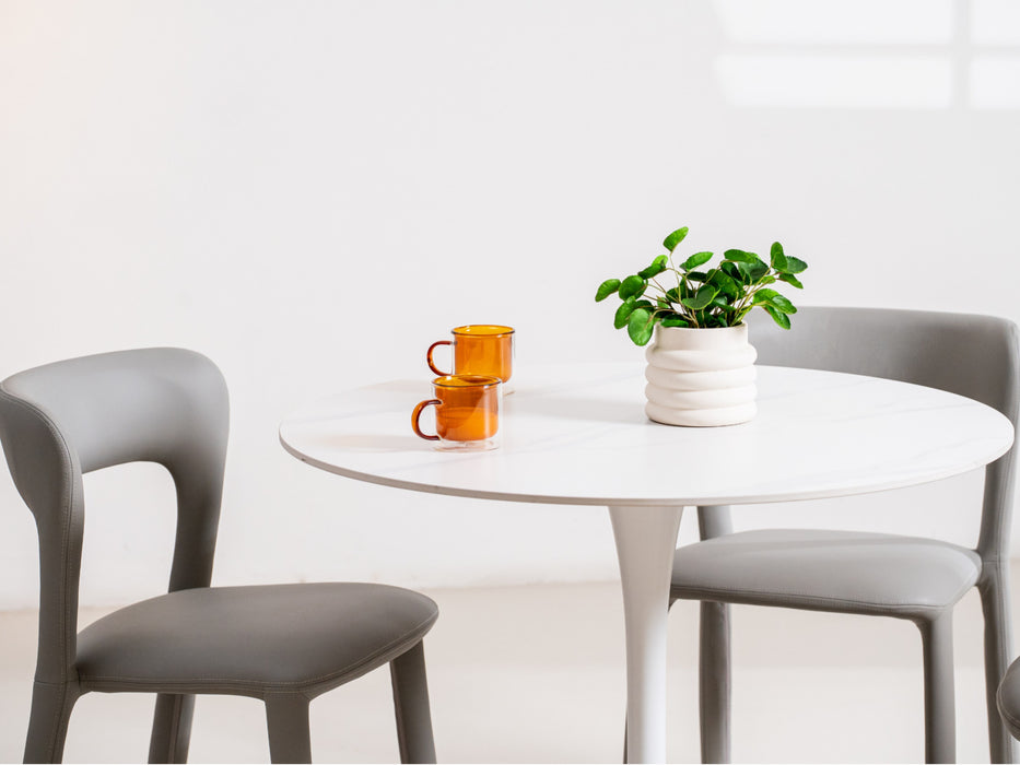 Scana Medium Dining Table Snow White