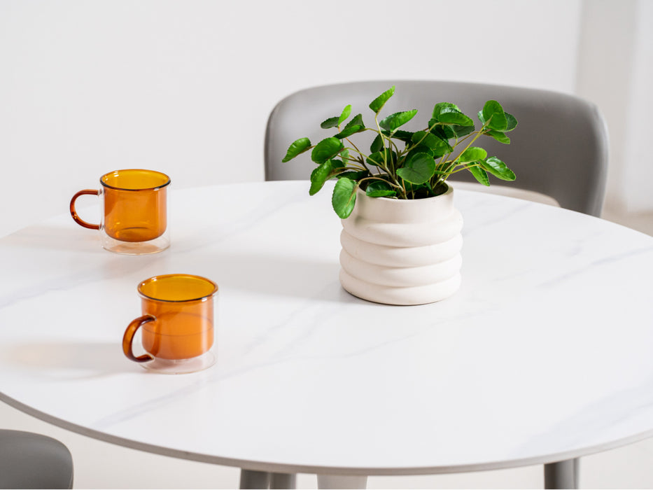 Scana Medium Dining Table Snow White