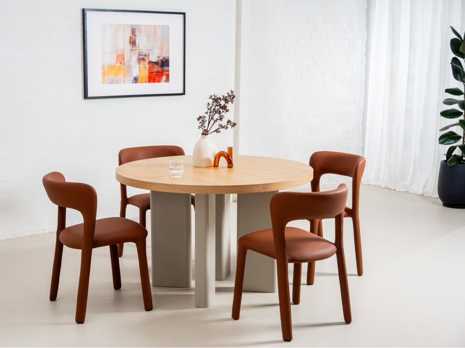 Mavern Dining Chair Tan (Set of 2)