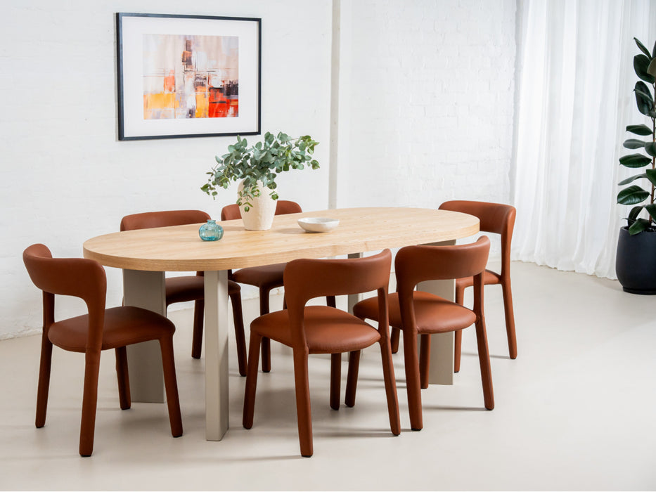 Mavern Dining Chair Tan (Set of 2)