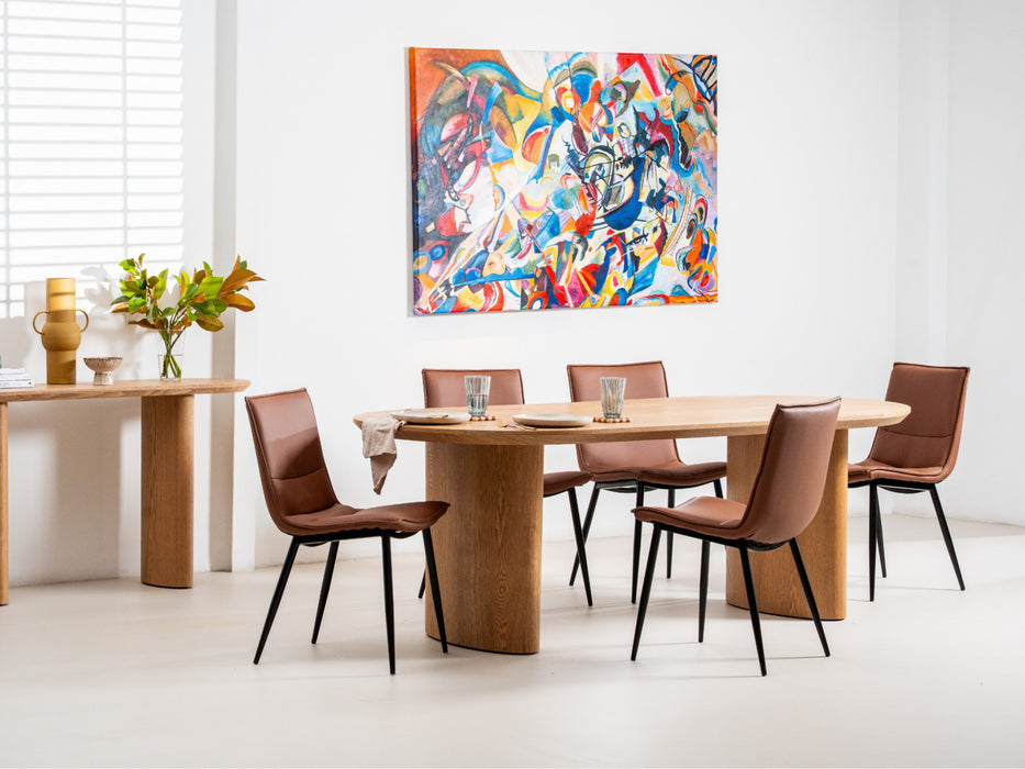 Lawden Dining Chair Tan (Set of 2)