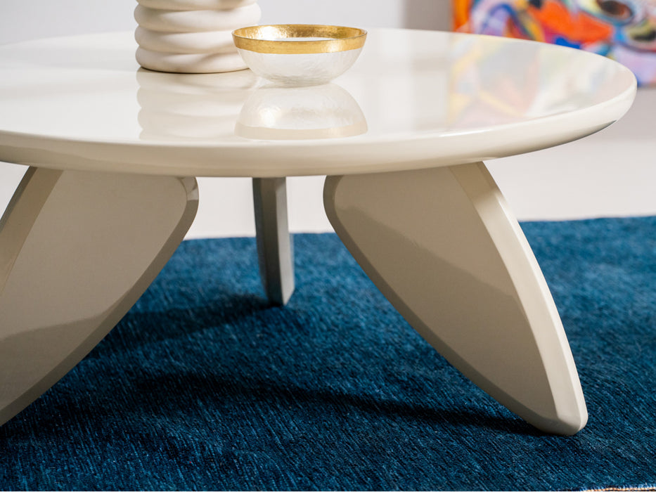 Peira Coffee Table Cream Gloss