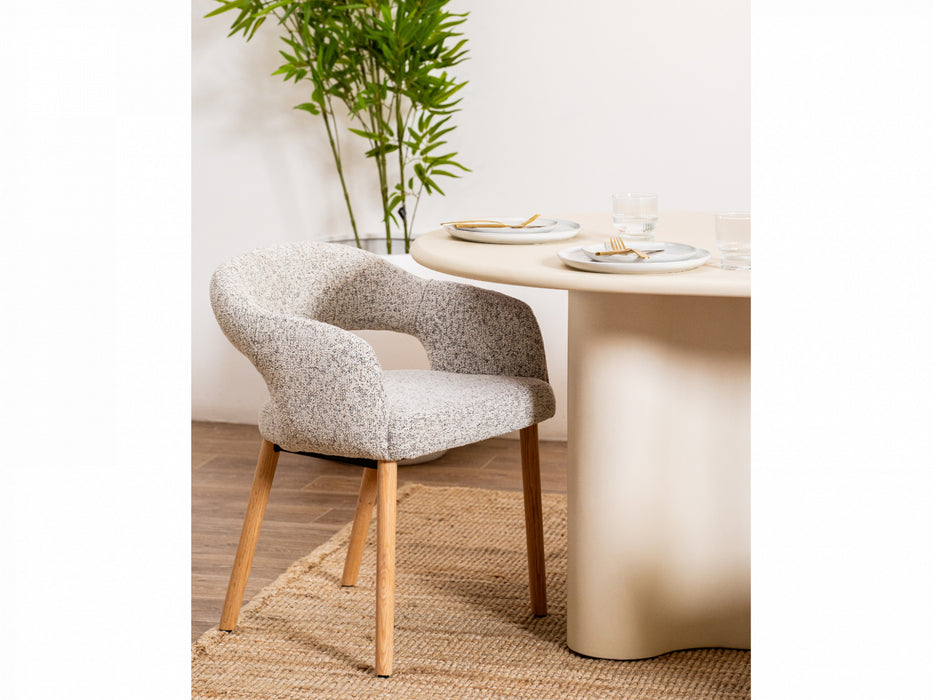 Carven Dining Chair Sand / Natural Leg (Set of 2)