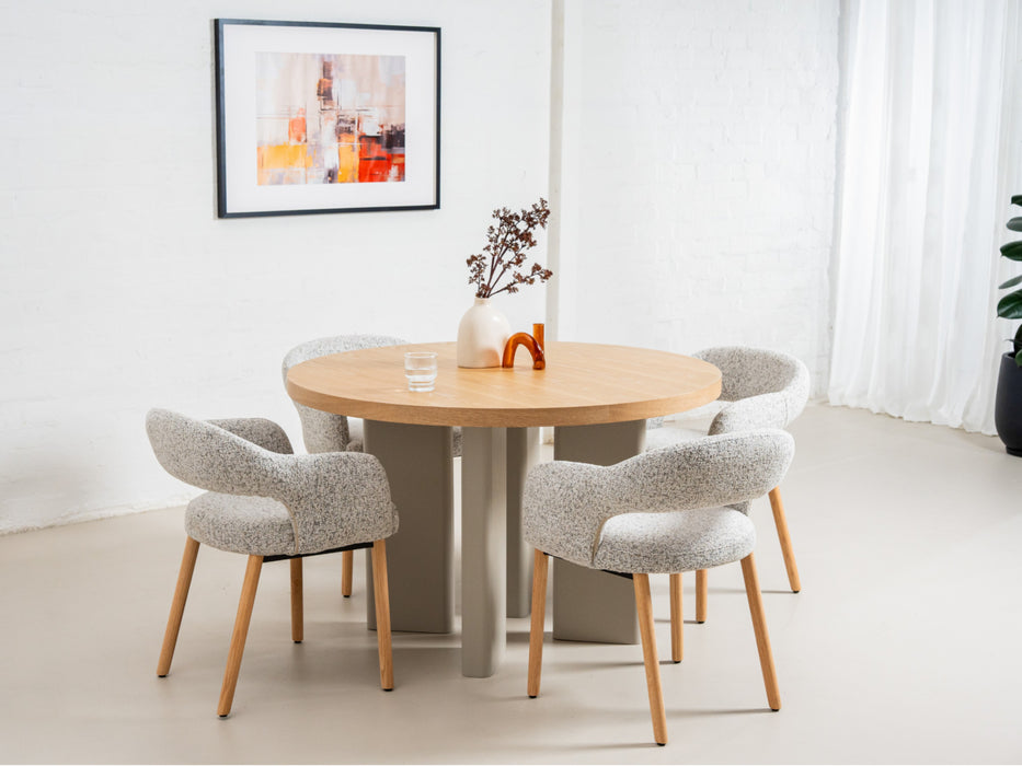 Carven Dining Chair Sand / Natural Leg (Set of 2)