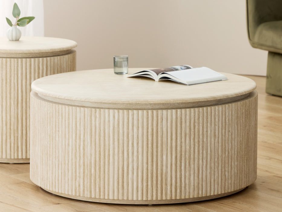 Emory Coffee Table Travertine