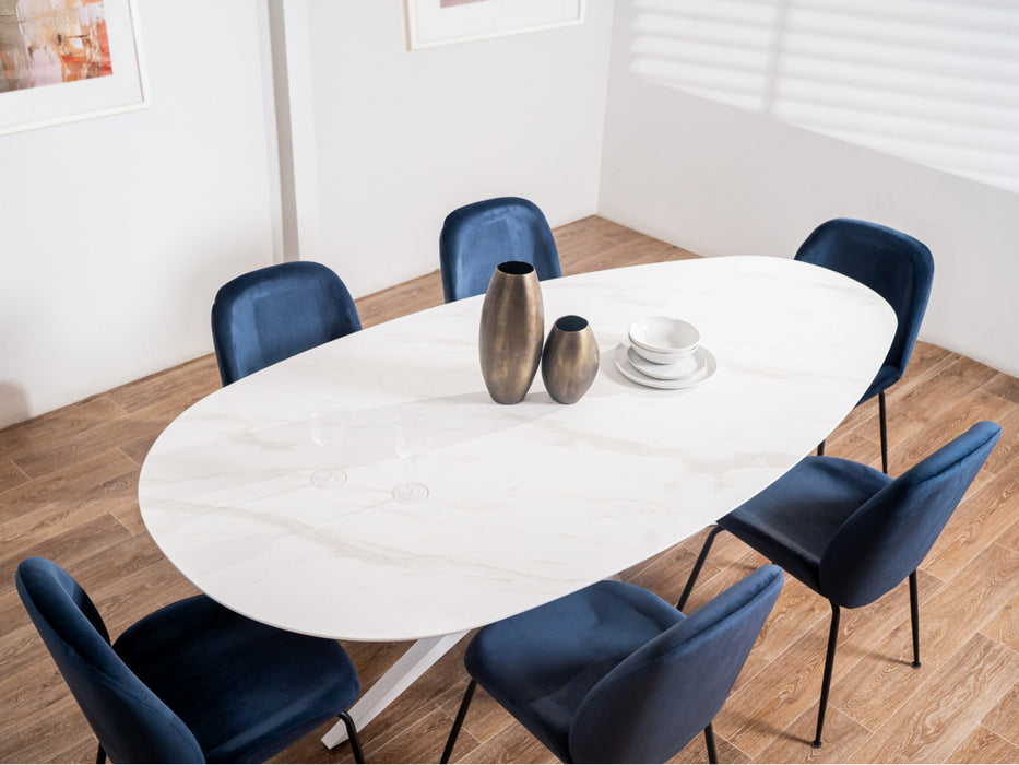 Darius Dining Table White Cloud