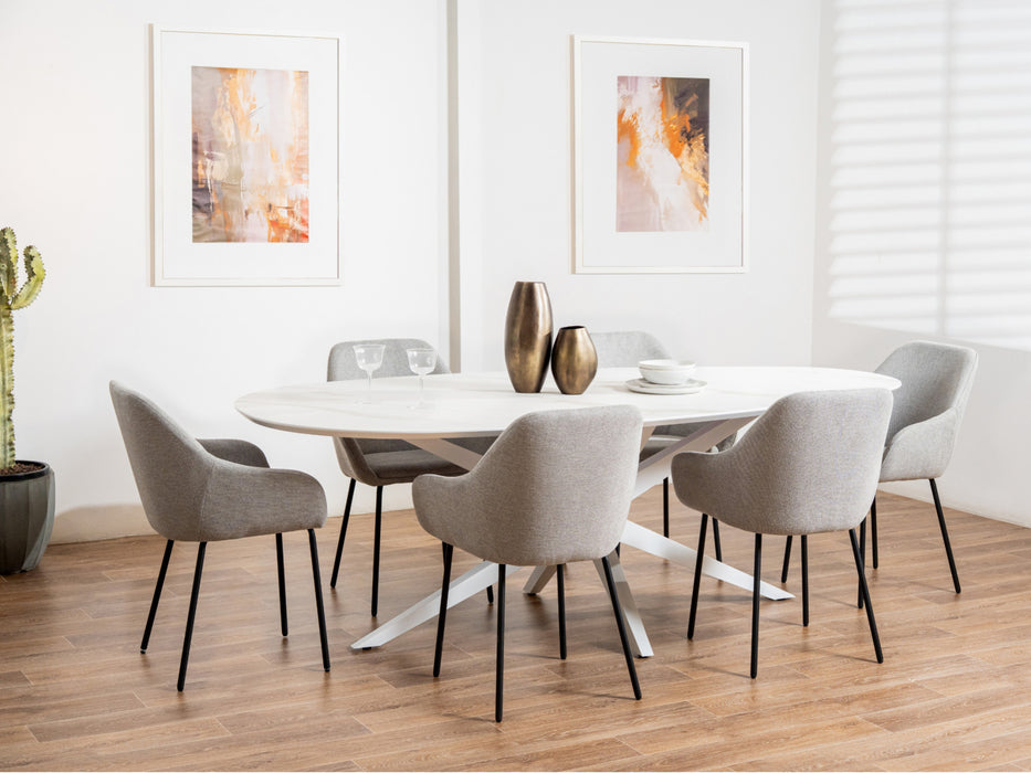 Darius Dining Table White Cloud