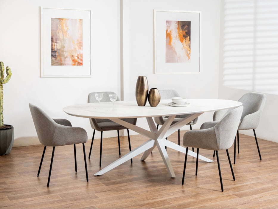 Darius Dining Table White Cloud
