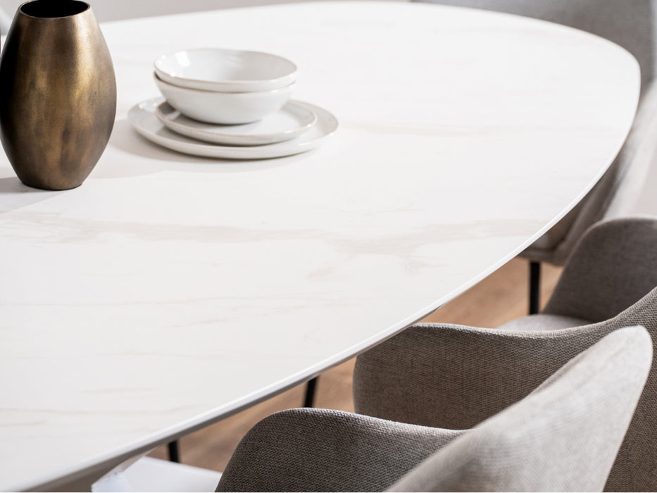 Darius Dining Table White Cloud
