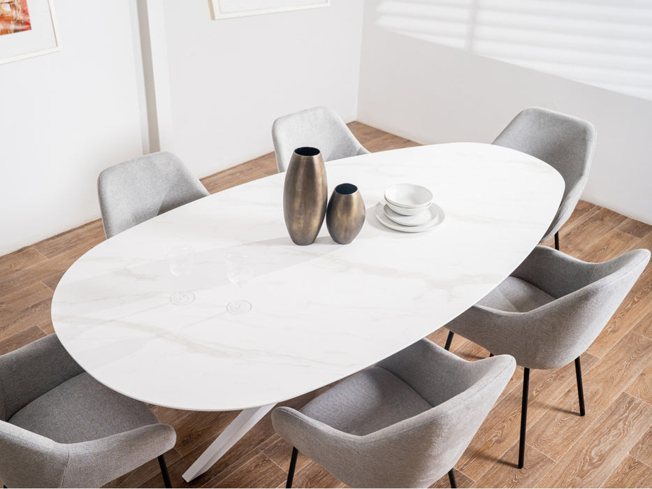 Darius Dining Table White Cloud