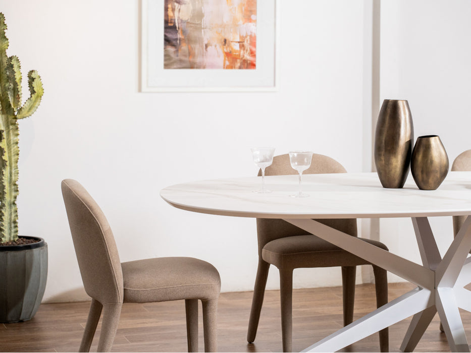 Darius Dining Table White Cloud