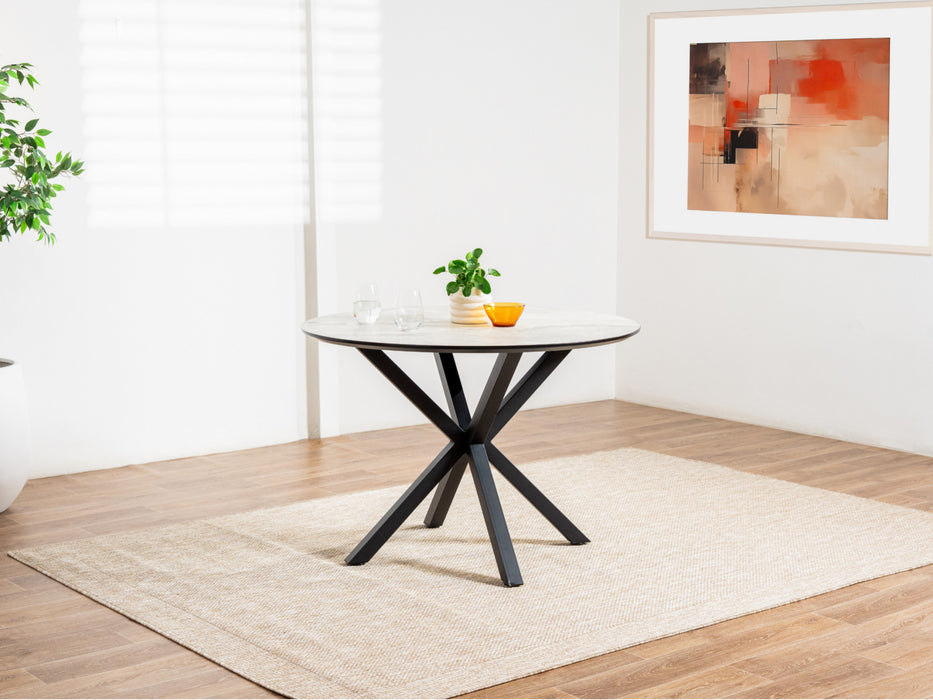 Villara Dining Table Grey Cloud