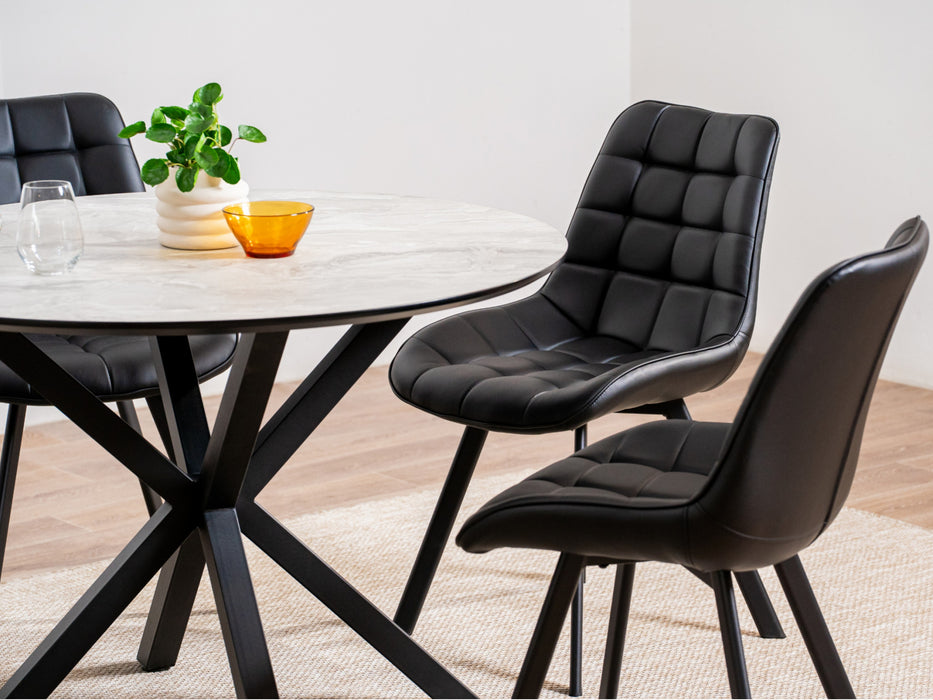 Villara Dining Table Grey Cloud