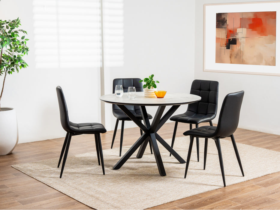 Villara Dining Table Grey Cloud