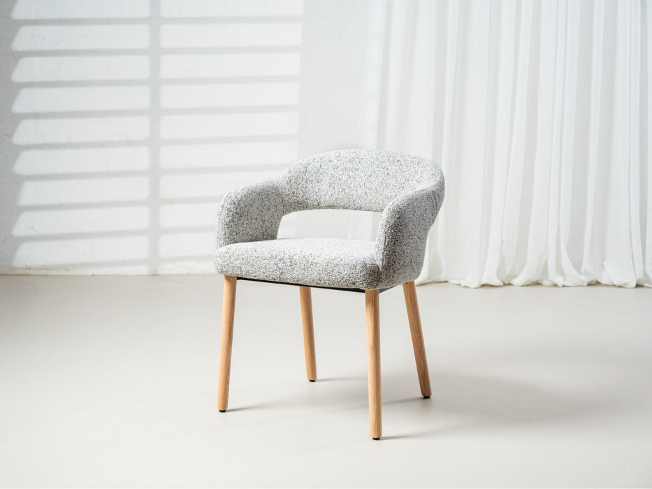 Carven Dining Chair Sand / Natural Leg (Set of 2)