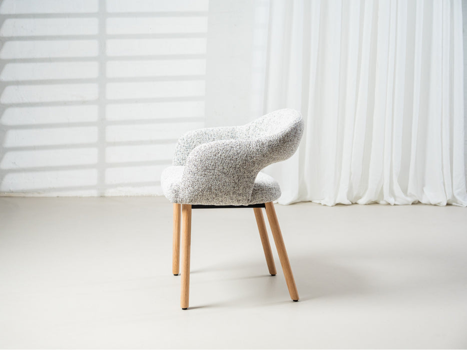 Carven Dining Chair Sand / Natural Leg (Set of 2)