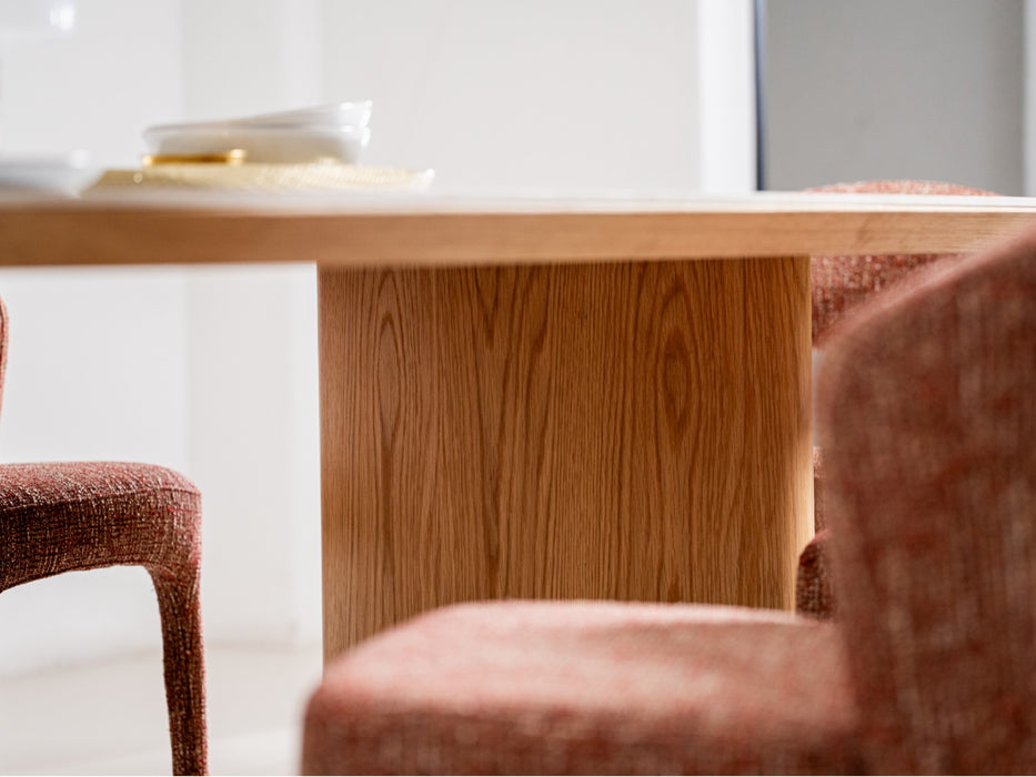 Lucano Dining Table Natural With Ceramic