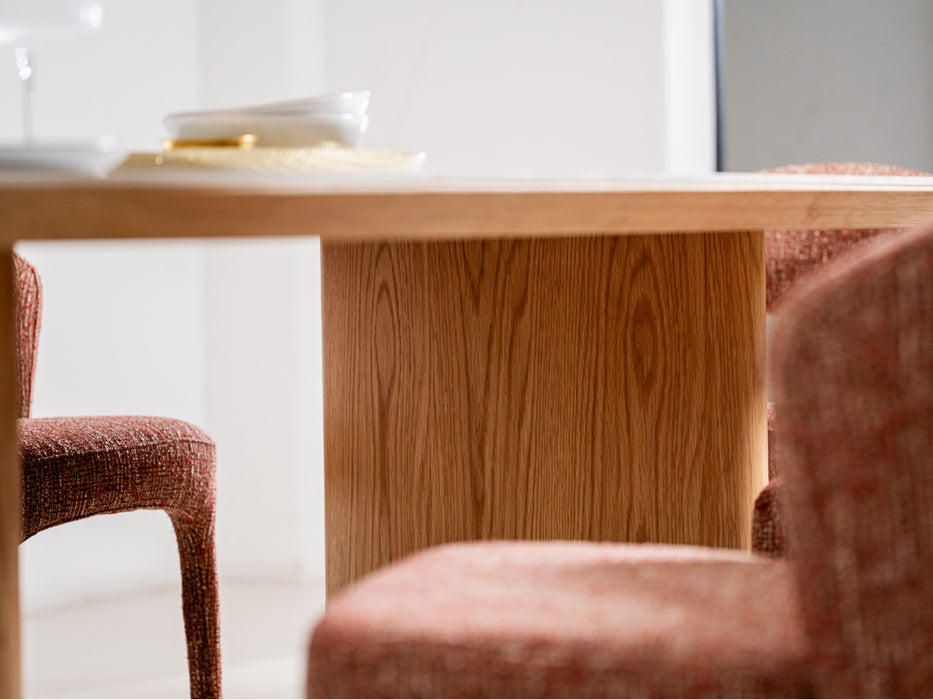 Lucano Large Dining Table Natural With Ceramic