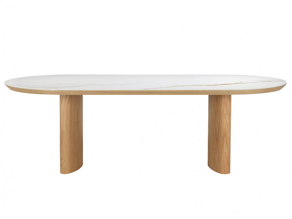 Lucano Large Dining Table Natural With Ceramic