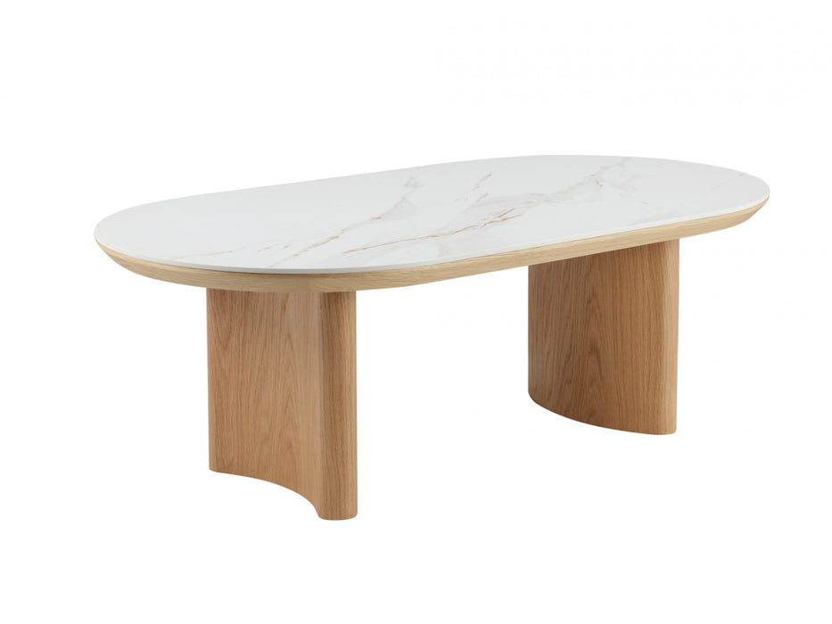 Lucano Coffee Table Natural With Ceramic