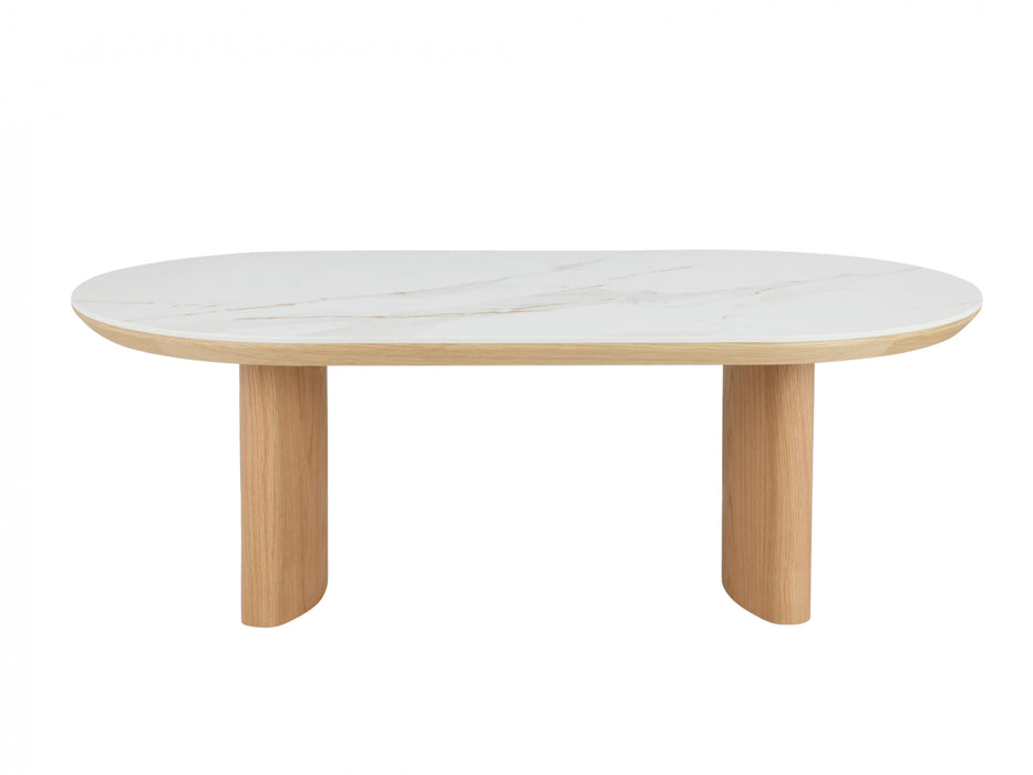 Lucano Coffee Table Natural With Ceramic