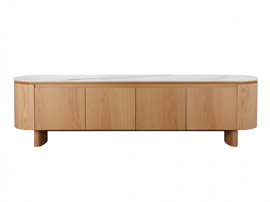 Lucano TV Unit Natural With Ceramic