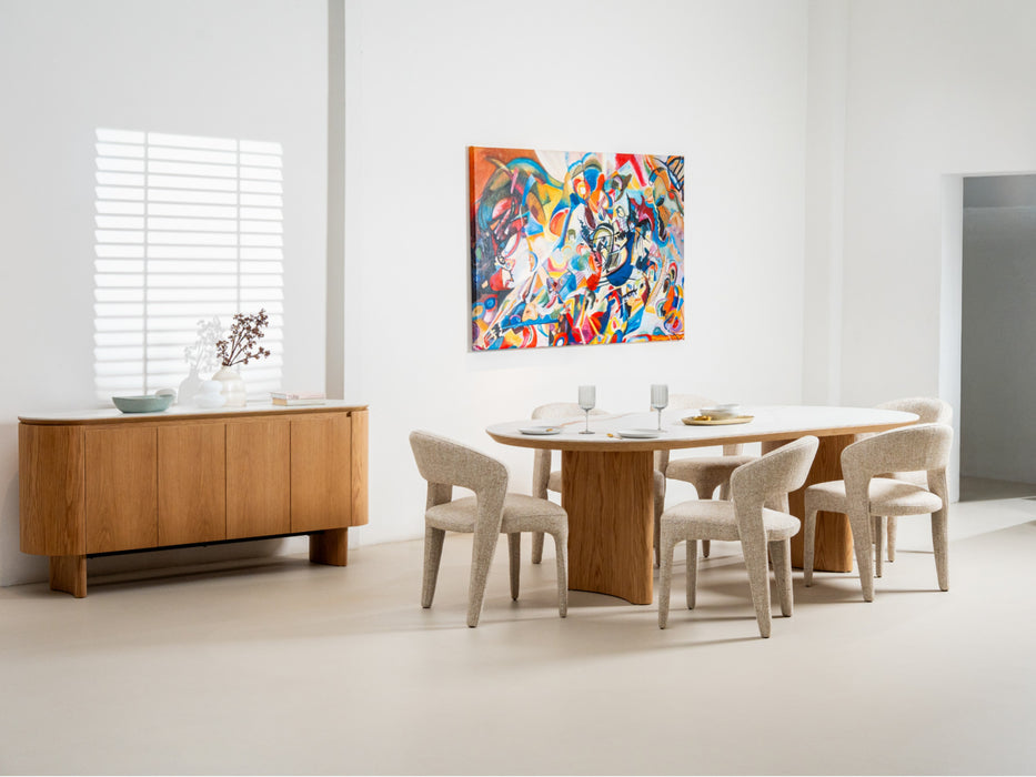 Lucano Buffet Natural With Ceramic