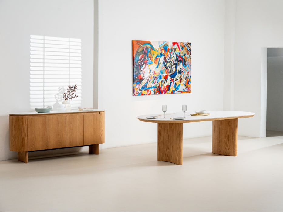 Lucano Buffet Natural With Ceramic