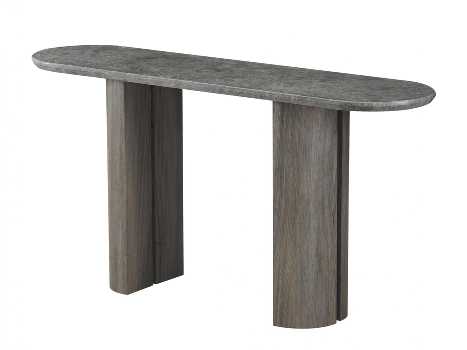 Corvin Console Table Grey Marble