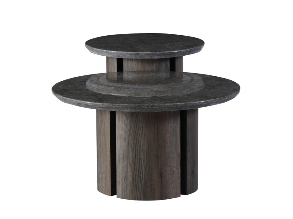 Corvin Side Table Grey Marble