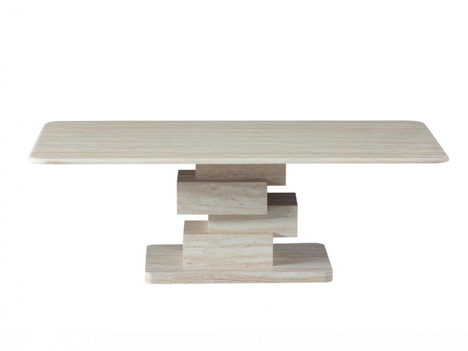 Erion Coffee Table White Travertine