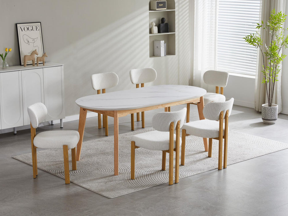 Finlor Dining Table Snow White