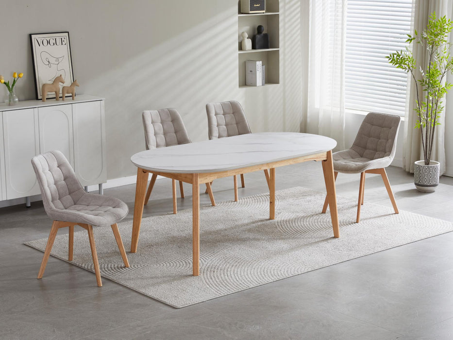 Finlor Dining Table Snow White