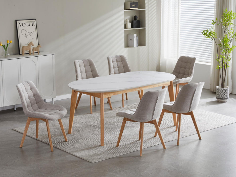 Finlor Dining Table Snow White