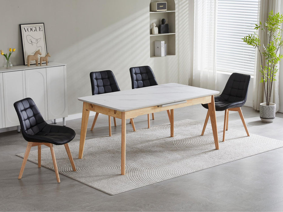 Foresta Dining Chair Black / Natural (Set of 2)