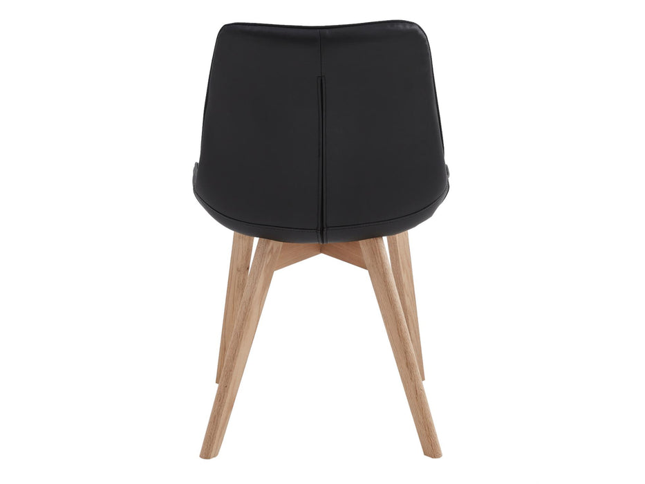 Foresta Dining Chair Black / Natural (Set of 4)