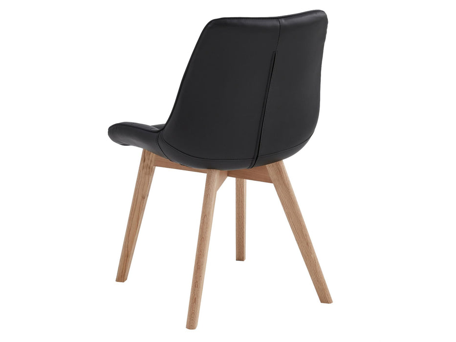 Foresta Dining Chair Black / Natural (Set of 4)